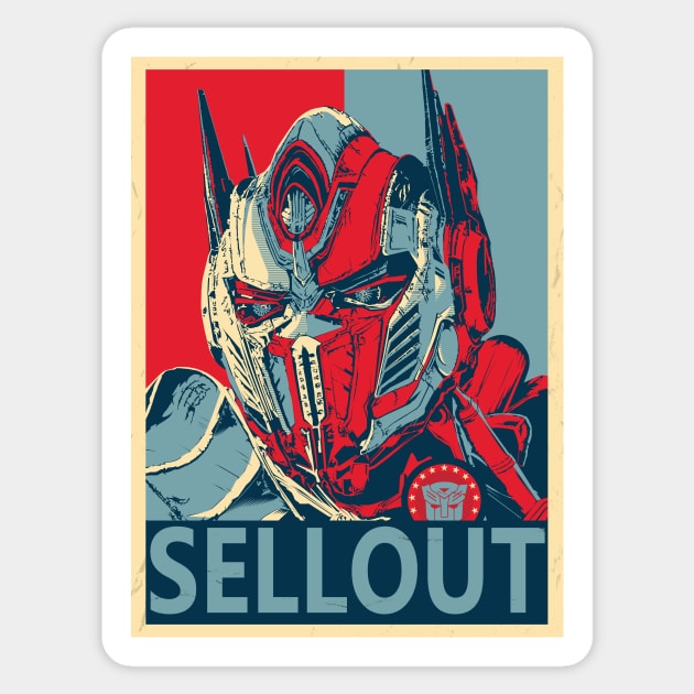 Traitor Prime Sticker by Lmann17